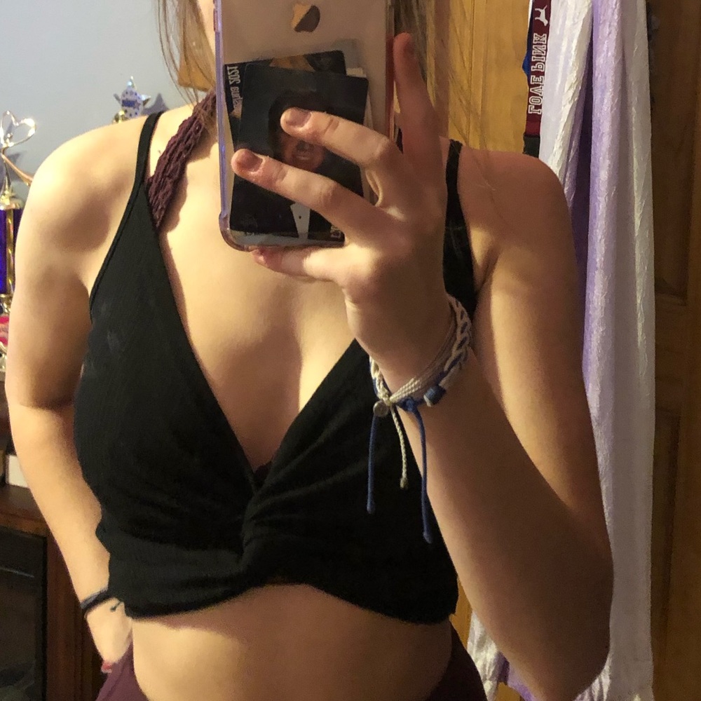 Black cross top